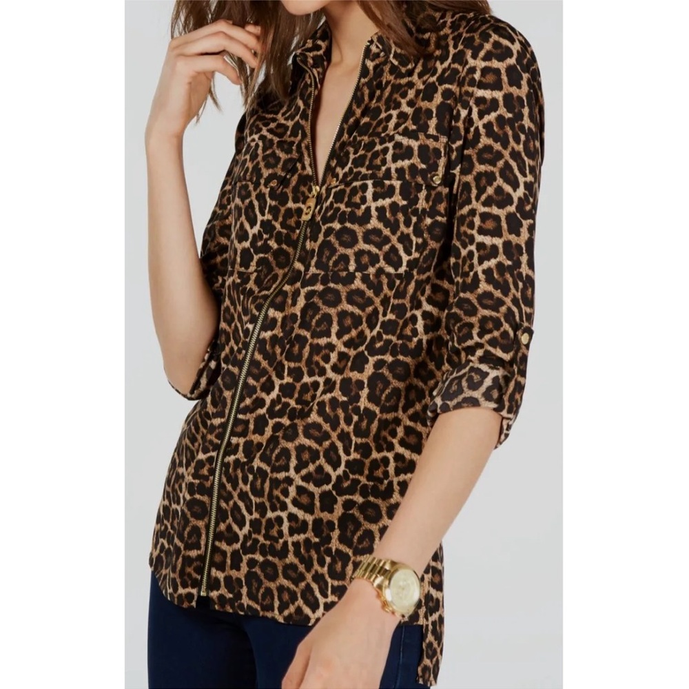Michael Kors Leopard Blouse